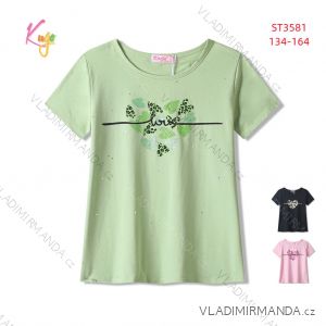 Kurzarm-T-Shirt für Mädchen (134-164) KUGO FL1209