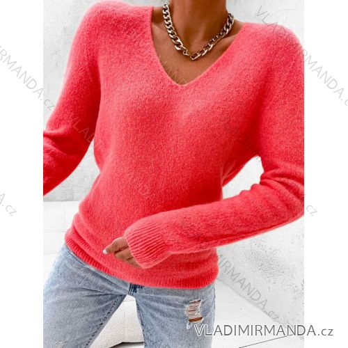 Warmer Alpakapullover mit langen Ärmeln für Damen (S/M/L EINHEITSGRÖSSE) ITALIAN FASHION IMWGB25007