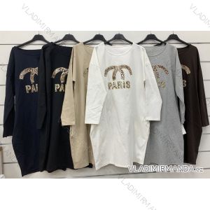 Übergroßes Langarmkleid für Damen (42/44/46 EINHEITSGRÖSSE) ITALIAN FASHION IMWCP25029
