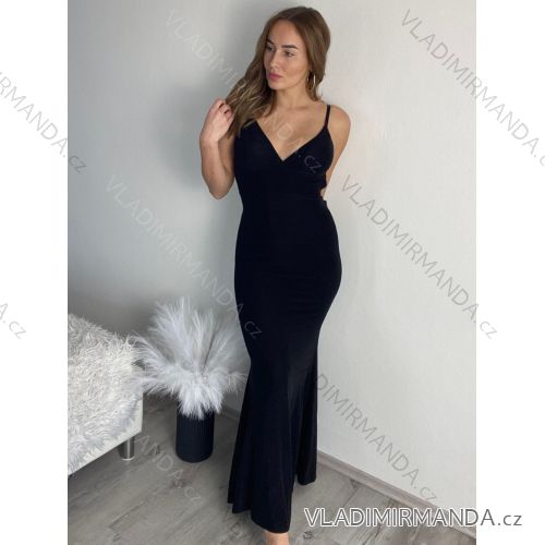 Langes glitzerndes trägerloses Partykleid für Damen (S/M/L EINHEITSGRÖSSE) ITALIAN FASHION IMPSH24V6601