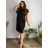 Kurzarmkleid für Damen in Übergröße (L-3XL) POLISH FASHION PMF20013 50 schwarz