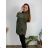 Ärmellose Jacke mit langen Ärmeln (uni sl) ITALIENISCHE Mode IMC17326 50/52 grünes Khaki