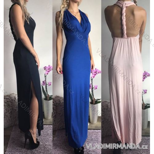 Sommer-Frauenkleid (uni sl) ITALIENISCHE Mode IM917474
