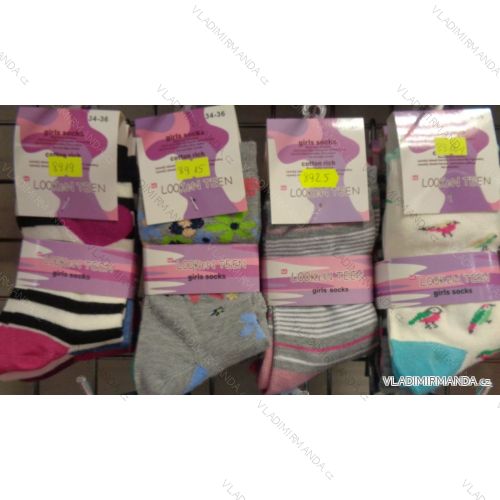 Socken eines kleinen Mädchens Mädchen (34-39) LOOKEN 8919
