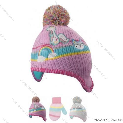 Set Wintermütze + Babyhandschuhe (48-50) YO! CZ-136
