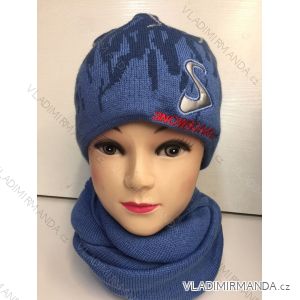 Set Mützen Halskette Winter Teen Boy (9-16 Jahre) POLSKÁ VÝROBA POL117108
