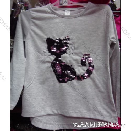 T-Shirt Kurzarm mit Pailletten Kinder (98-128) TUZZY TURKEY MODA TM217067
