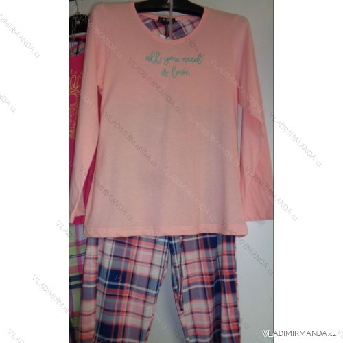 Pyjamas lange Damen Baumwolle (l-3xl) BENTER 65668
