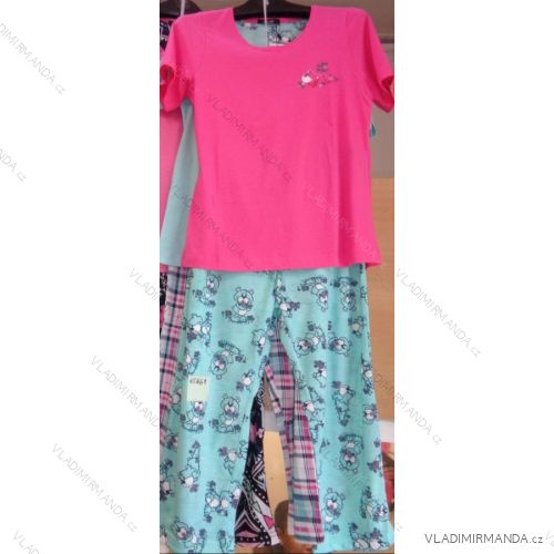 Pyjamas lange Damen Baumwolle (m-2xl) BENTER 65661
