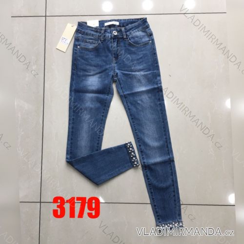 Gewehrjeans mit Perlenfrauen (xs-xl) RE-DRESS 3179
