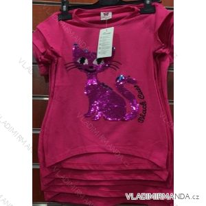 T-Shirt Kurzarm mit Pailletten für Babys (98-128) TUZZY TM218058
