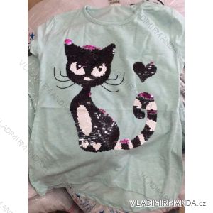 T-Shirt Kurzarm mit Pailletten für Babys (98-128) TUZZY TM218059
