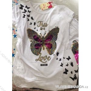 T-Shirt Kurzarm mit Pailletten für Babys (98-128) TUZZY TM218061
