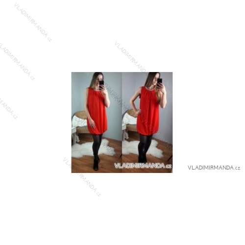 Kleid ärmellose Frauen (uni sl) ITALIENISCHE Mode IM917375
