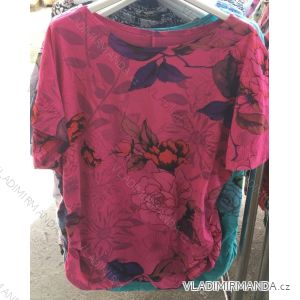 Tunika 3/4 kurze Ärmel (uni xl-3xl) ITALIENISCHE MODA IM1018008
