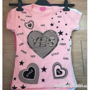 T-Shirt kurzes Hülsenbaby jugendlich Mädchen (128-152) TÜRKEI WD WD18011
