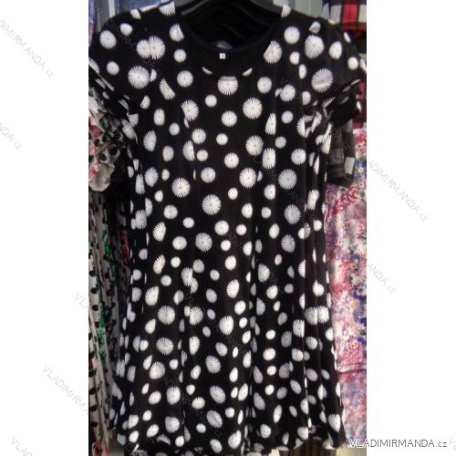 Kleid kurzarm damen blumen (m-3xl) POLSKÁ VÝROBA PM118106
