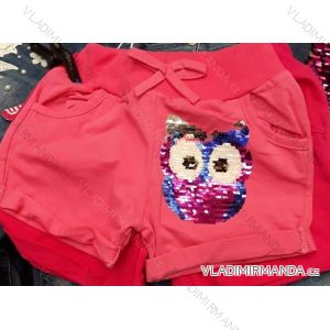 Kurze Shorts mit Pailletten für Kinder TUZZY Türkische Mode TM218087
