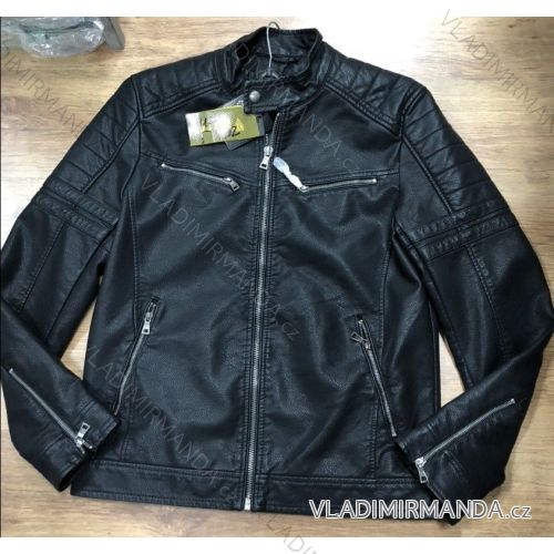 Langarmlederjacke (uni s-2xl) LEX18175
