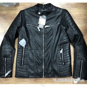 Jacke Langarm Leder Damen (uni s-2xl) LEX18176
