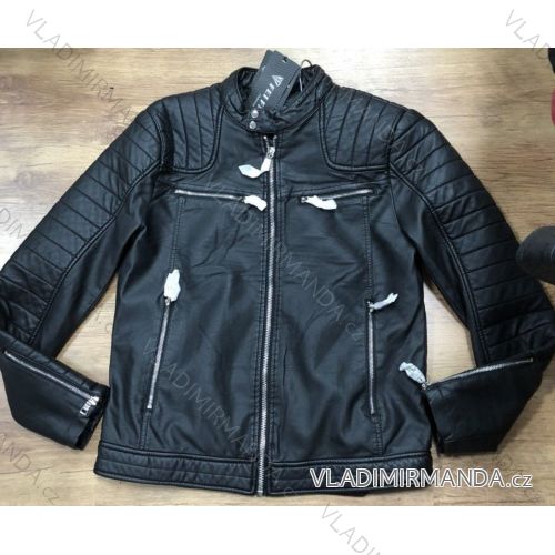 Jacke Langarm Leder Damen (uni s-2xl) LEX18179
