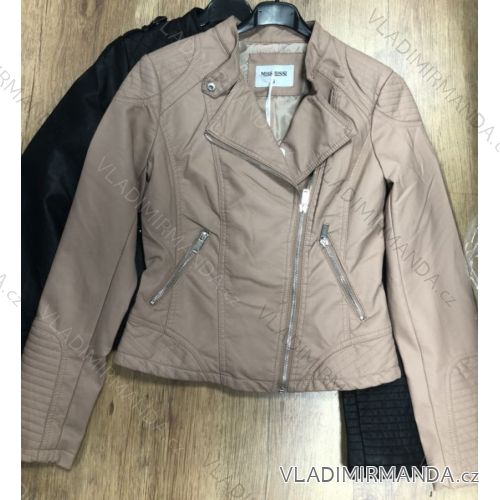 Jacke Langarm Leder Damen (uni s-2xl) LEX18187
