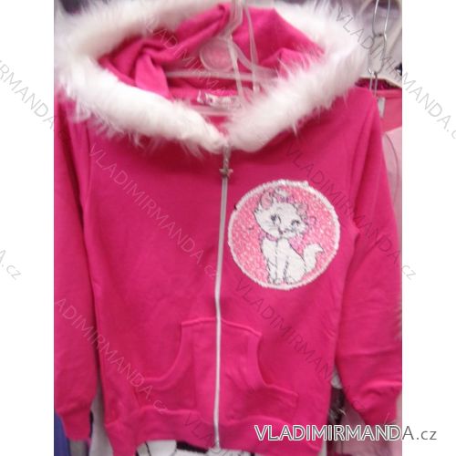 Langarm-Sweatshirt und Kleinkind-Mädchen mit Kapuze (128-164) TUZZY TURKEY MODA TM218130
