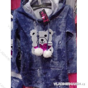 Sweatshirt Langarm mit Pailletten und Kapuzenpulli kleine Mädchen (128-164) TUZZY TURKEY MODA TM218132
