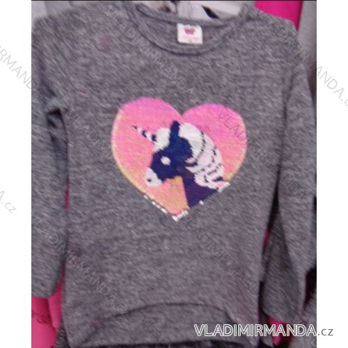 T-Shirt warme lange Ärmel mit Pailletten Kinder (98-128) TUZZY TURKEY MODA TM218150
