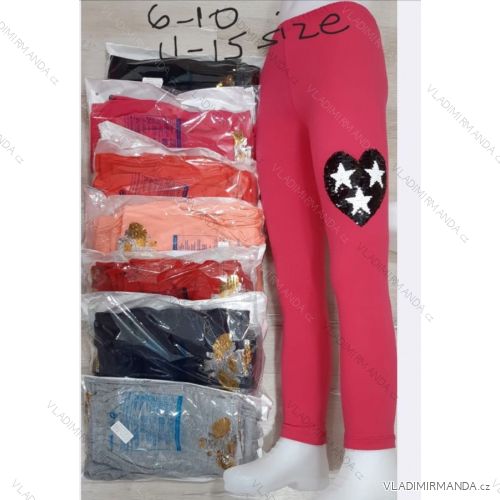 Leggings mit Pailletten Baby Teenager Mädchen (6-10 Jahre) TÜRKEI WD WD18047
