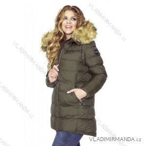 Mantel / Winterweste gesteppt mit übergroßen Pelzfrauen (42-44-46-48) MFASHION MF18M-15B