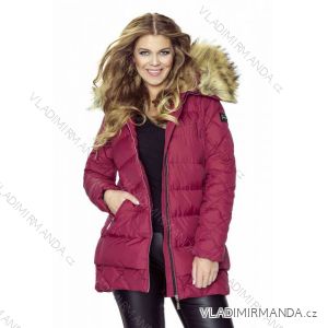 Mantel / Winterweste gesteppt mit übergroßen Pelzfrauen (42-44-46-48) MFASHION MF18M-12A