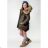 Winterjacke Mantel mit Pelzmantel Mädchen (134-158) MFASHION MF18M-17
