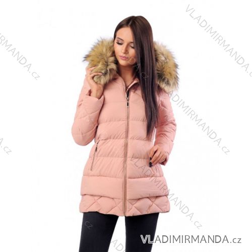 Mantel / Winterjacke mit Fellspitze gesteppt (sml-xl) MFASHION MF18M-11
