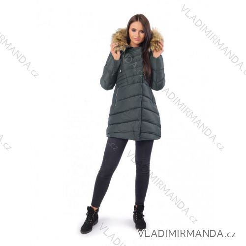 Wintermantel mit Pelzspitze gesteppt (sml-xl) MFASHION MF18M-205A