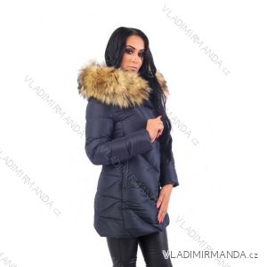 Wintermantel mit Pelzspitze gesteppt (sml-xl) MFASHION MF18M-208A