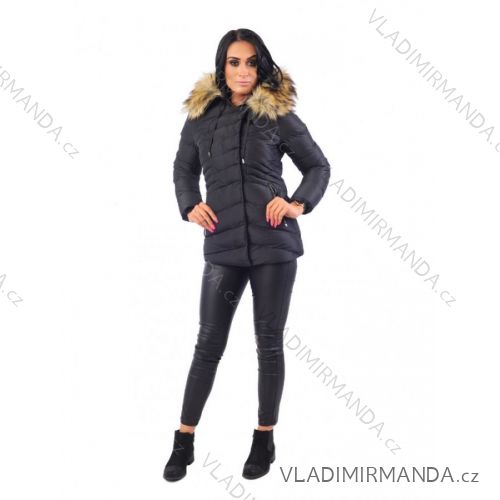 Winterjacke mit Fell gesteppt Damen (sml-xl) MFASHION MF18M-204A