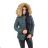 Winterjacke mit Fell gesteppt Damen (sml-xl) MFASHION MF18M-204A