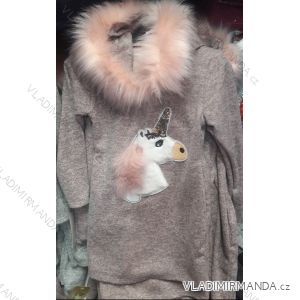 Warmes Kleid / Pullover mit Einhorn-Babywelpe (4-16 Jahre) TURKEY MODA TM218172
