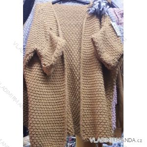 Strickjacke gestrickte lange Ärmel Damen (uni sl) ITALIENISCHE Mode IM918687
