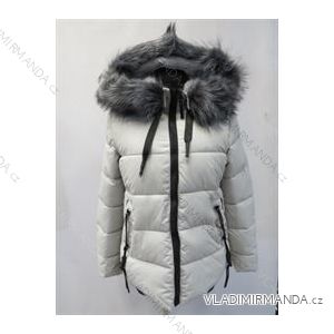 Winterjacke mit Damenfell (m-2xl) gesteppt POLSKá móda LEU1810H1814
