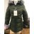 Jacke / Mantel Damen Winter mit Fell gesteppt (m-2xl) POLEN LEU181411ZYIO8011
