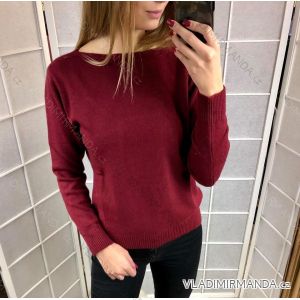 Pullover schlank Langarm Damen (uni sl) ITALIEN MODA IM51862281
