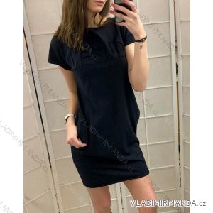 Kleid mit 3/4 Ärmeltasche für Damen (uni sl) ITALIAN Fashion IM3181746