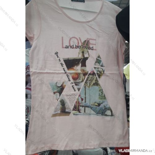 T-Shirt Kurzarm Damen (s-xl) TURKEY FASHION TM919021

