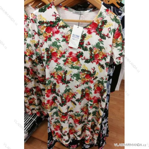 Kleid Kurzarm Damen Sommer Blumen (42-50) Benter 61760
