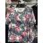 T-Shirt Kurzarm Damen übergroße Blumen (L-4XL) GOSIA POLISH MODA PM119121
