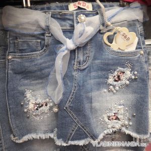 Mädchen Jeansrock mit Gürtel (140-170) SAD SAD19DT-081
