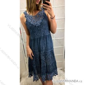 Sommer-Frauenkleid (uni sl) ITALIENISCHE Mode IM717165