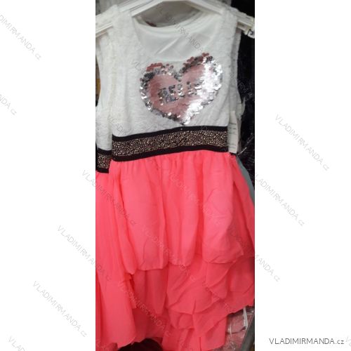 Kleid für Mädchen junges Mädchen mit Pailletten (4-12 Jahre) ITALIENISCHE MLADA Móda IMM218022